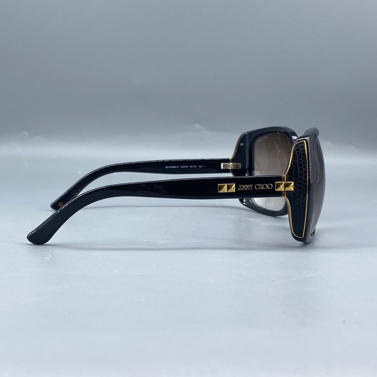 Jimmy Choo Black Square Sunglasses