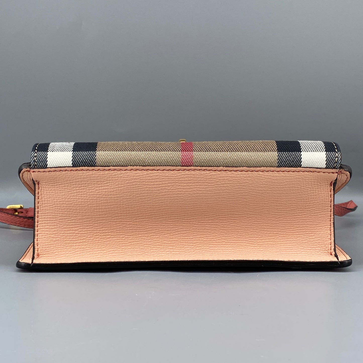 Burberry Pink Check Flap Crossbody Bag