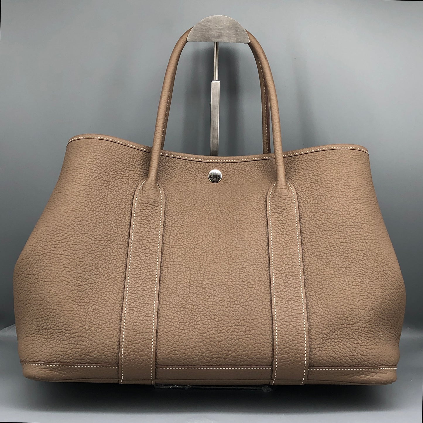 Hermes 2017 Taupe Garden Party 36 Tote Bag