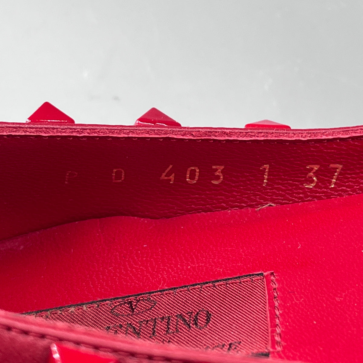 Valentino Red Leather Rockstud Pointed Toe Pumps size 37