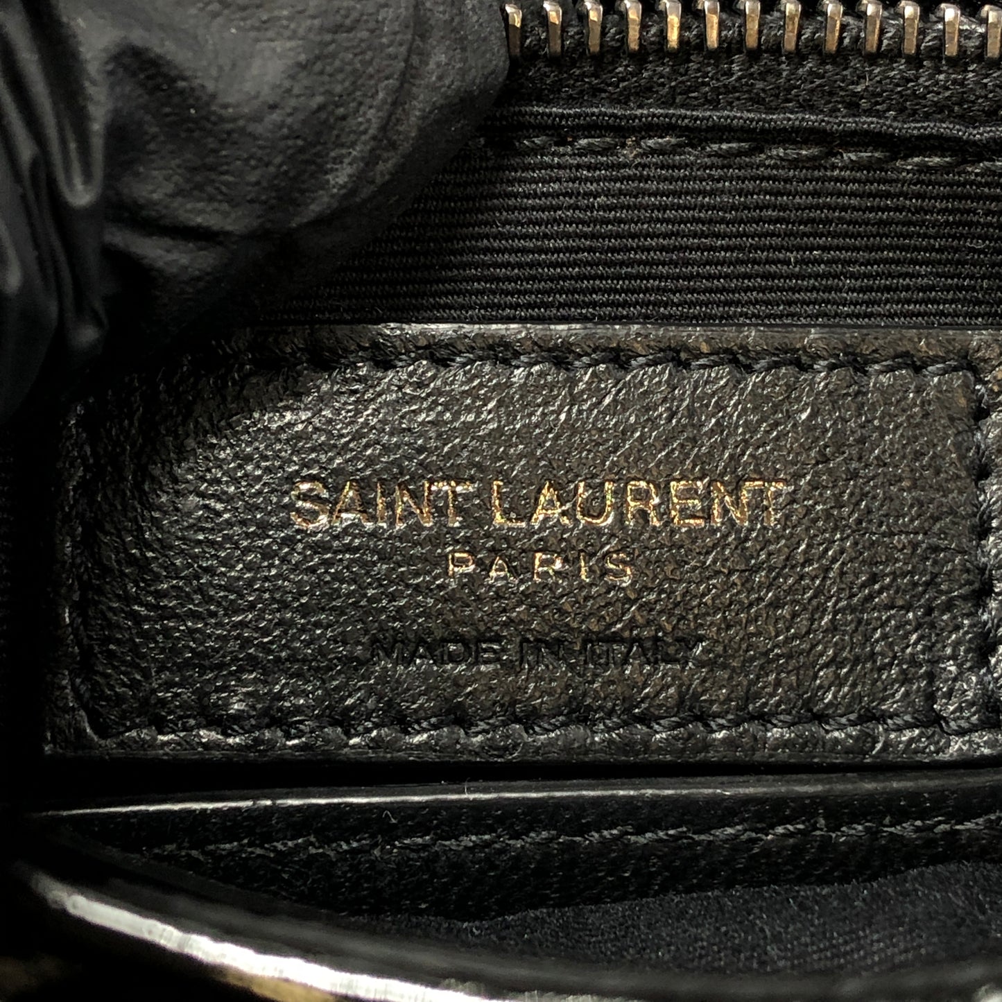 Saint Laurent Patent Crocodile Embossed Medium Niki Chain Satchel Bag