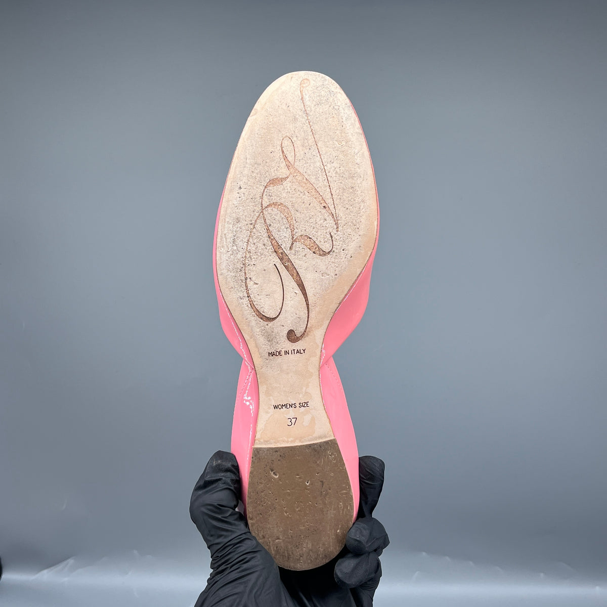 Roger Vivier Candy Pink Patent Leather Ballet Flats size 37