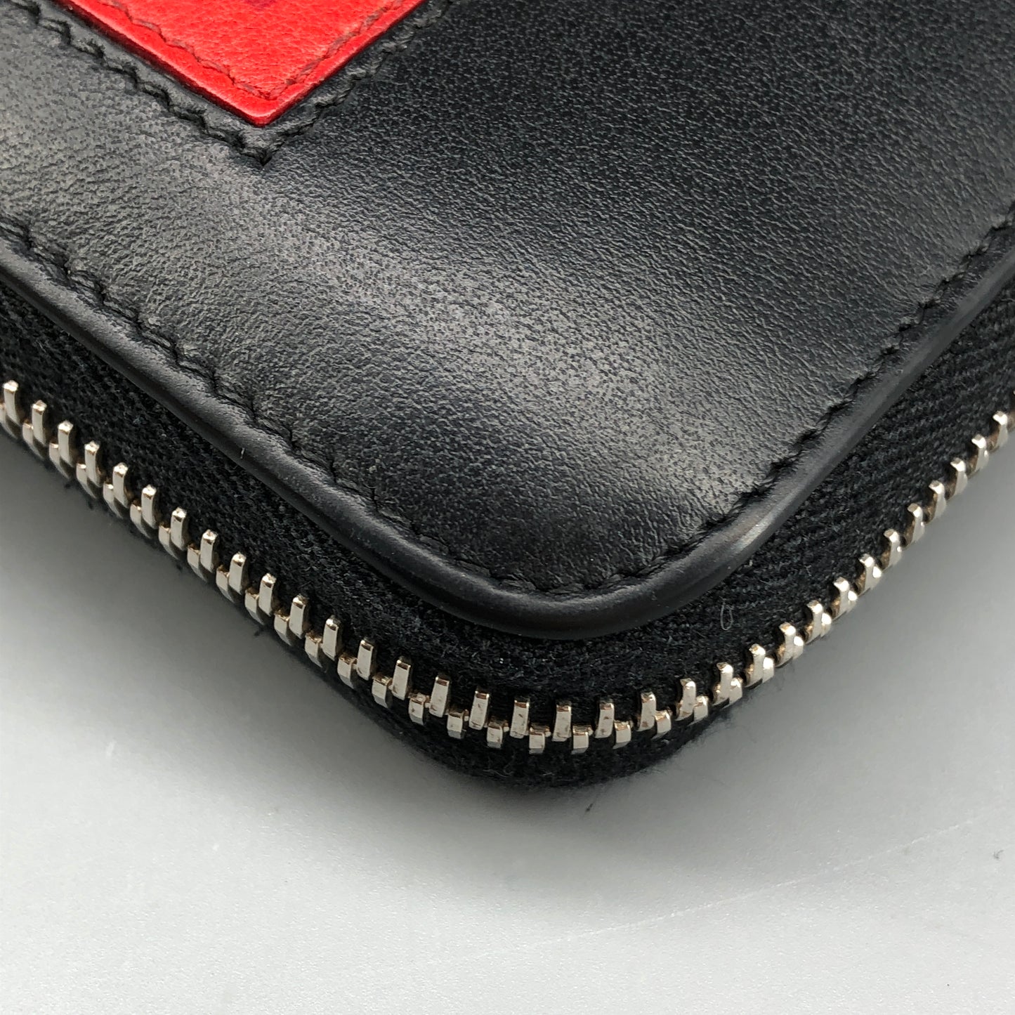 Fendi Logo Zip-Around Long Wallet Black