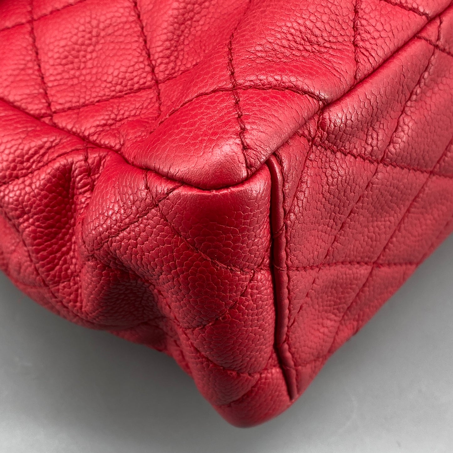 Chanel Classic Soft Red Quilted Leather Flap Shoulder Bag