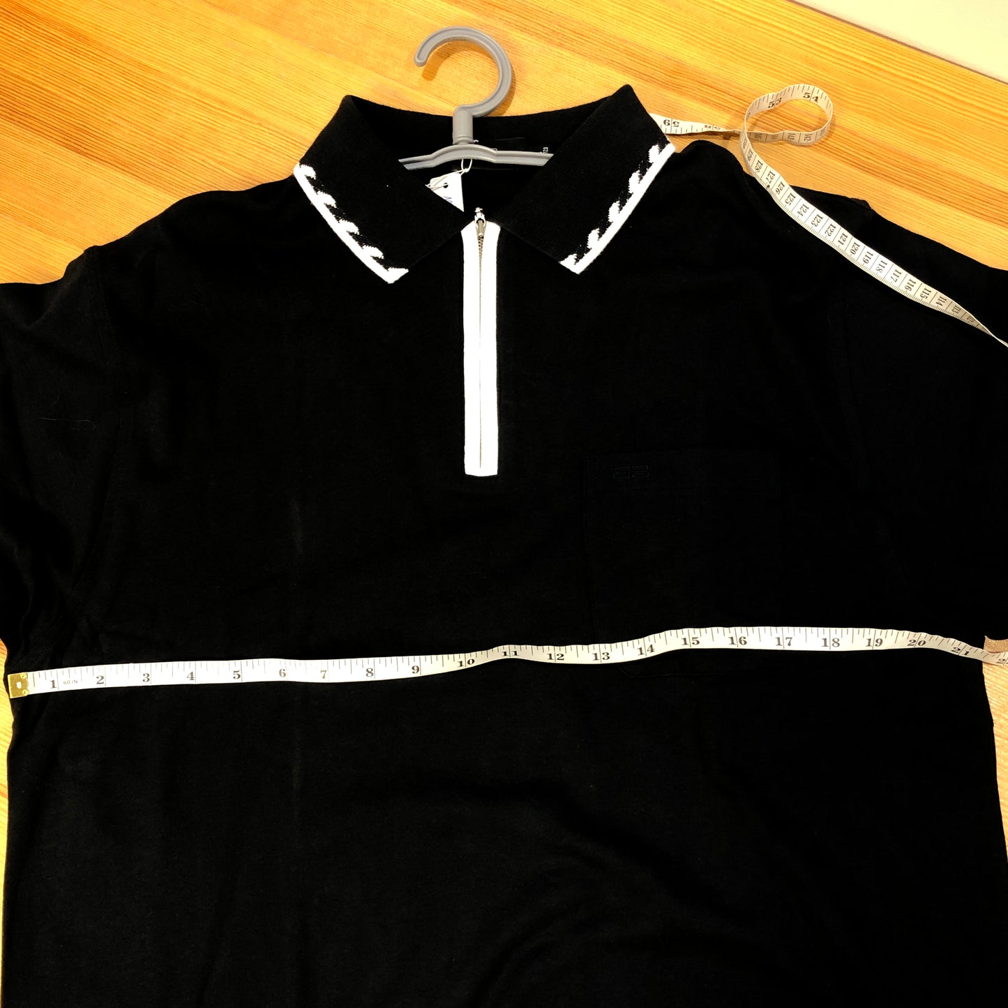 Balenciaga Navy Blue Half Zip Short Sleeve Polo Top Size 6