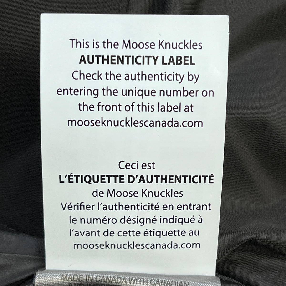 Moose Knuckle Black Parka  Size  S