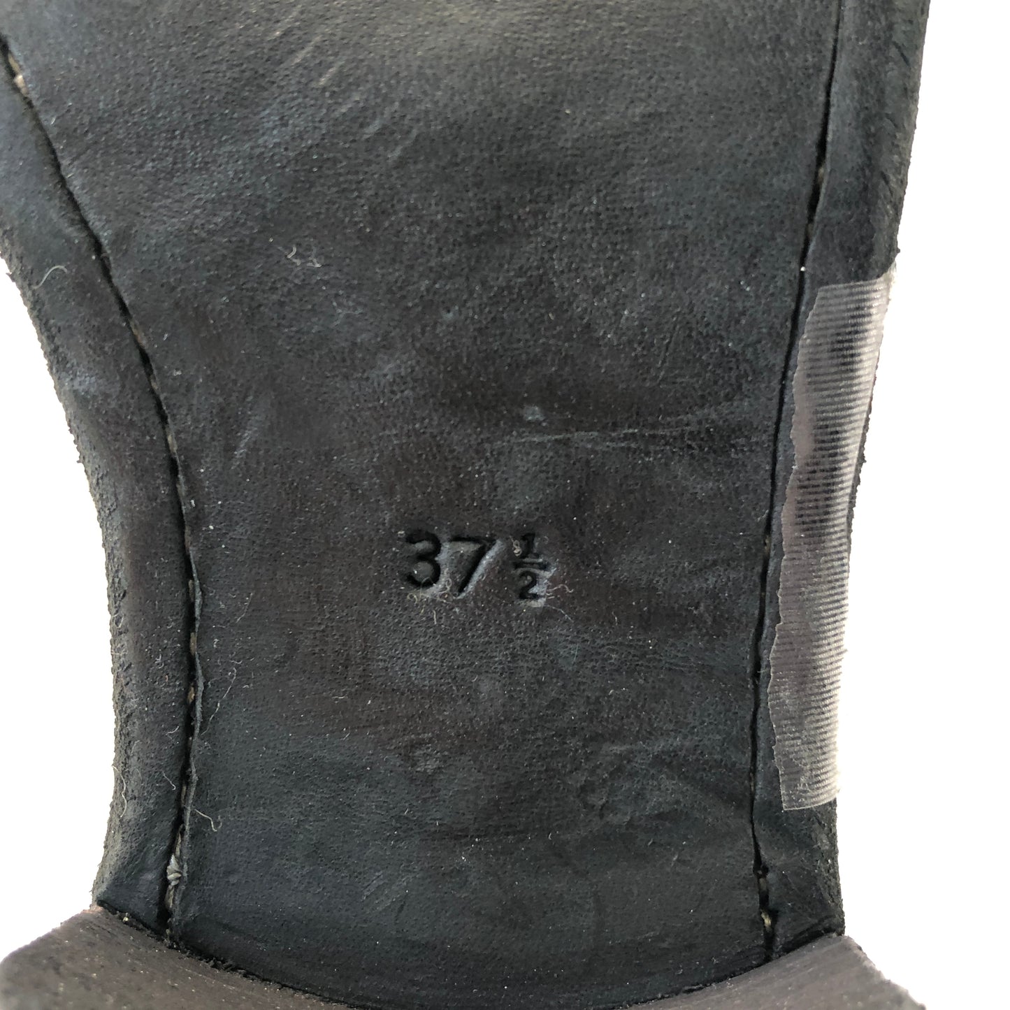Guidi Black Horse Leather Over-the-Knee Front-Zip Boots Size 37.5