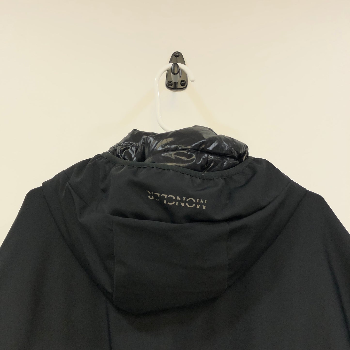 Moncler Black Hooded Jacket Size 7