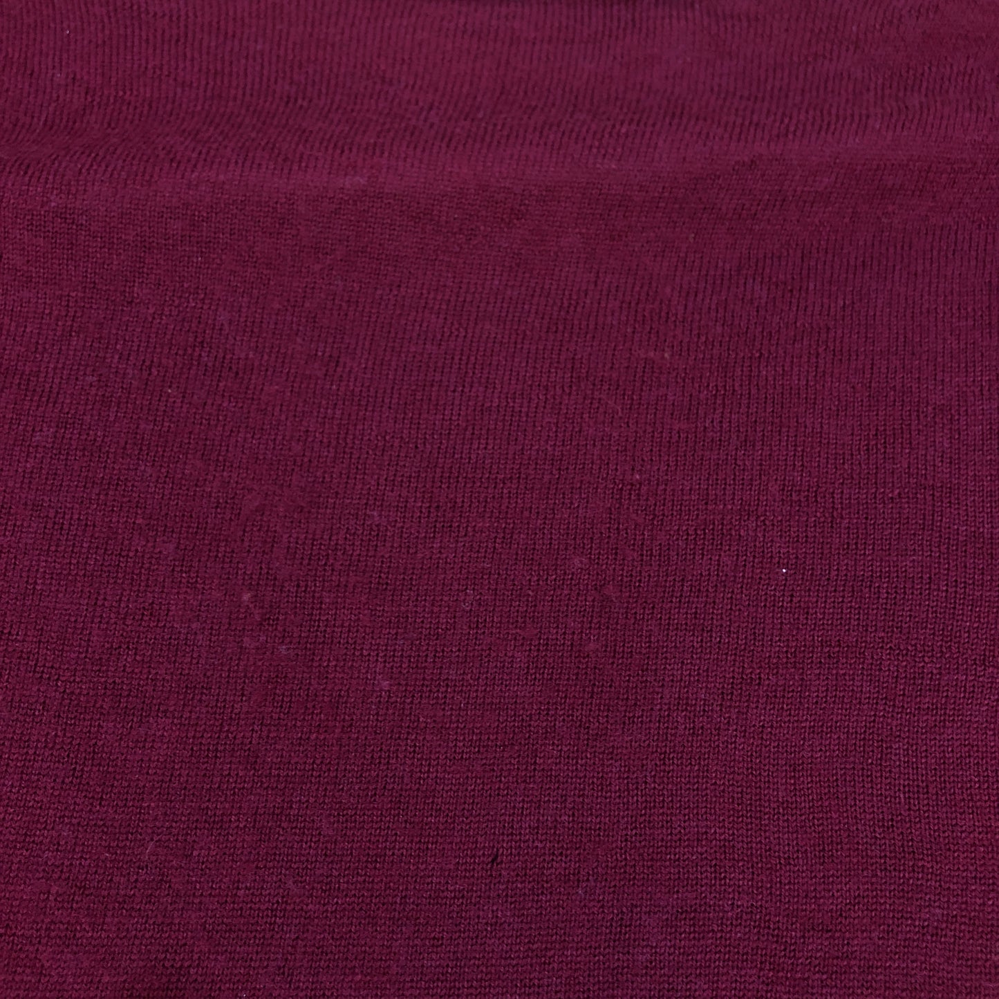 Burberry Burgundy Fine Knit Crew Neck Jumper Size S
