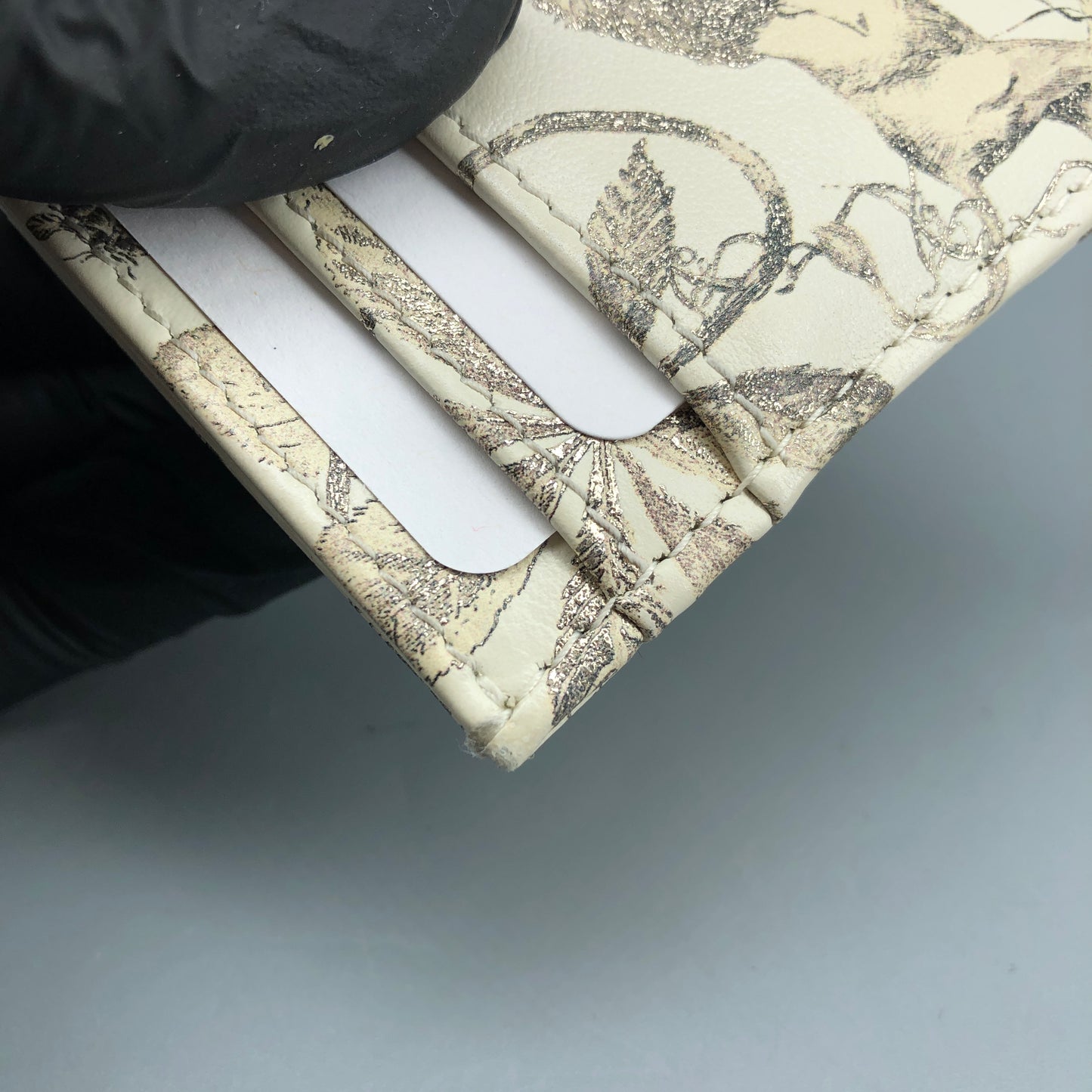 Christian Dior Card Holder Cream Toile de Jouy