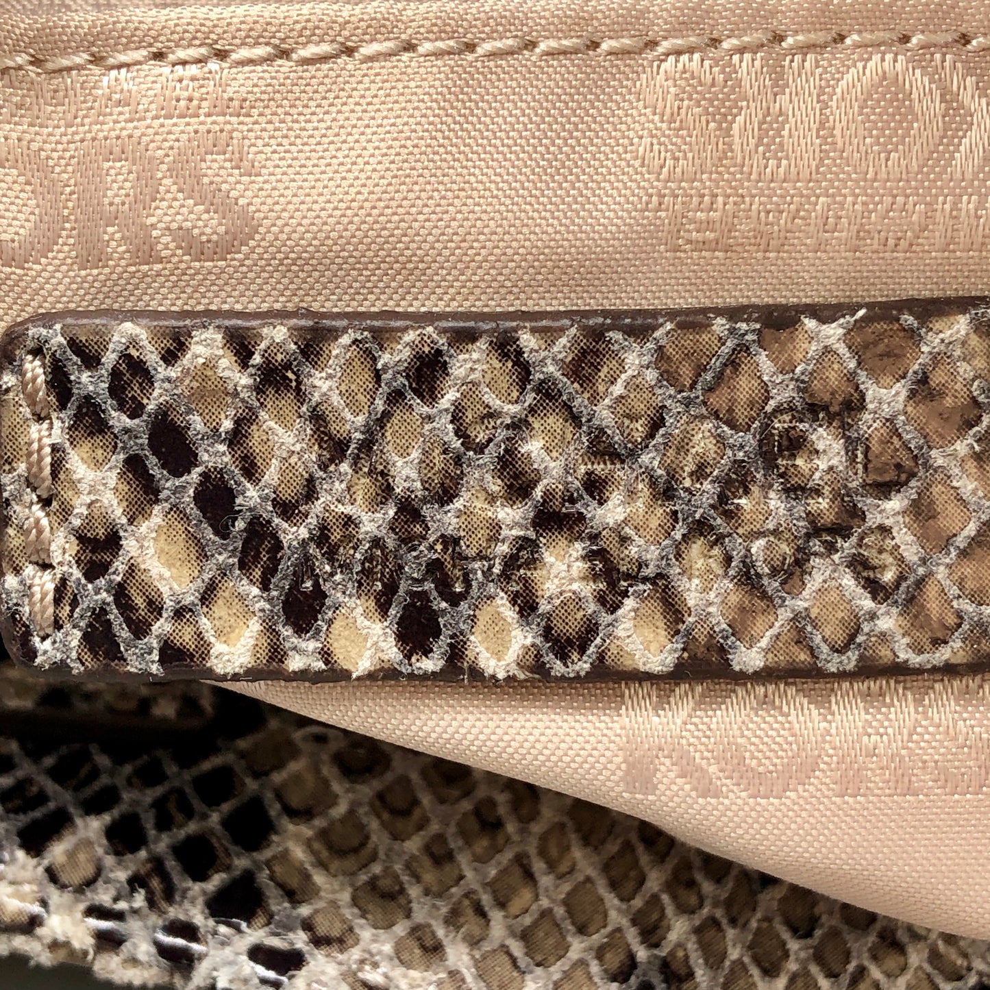 Michael Kors Snake Print Large Hobo Bag