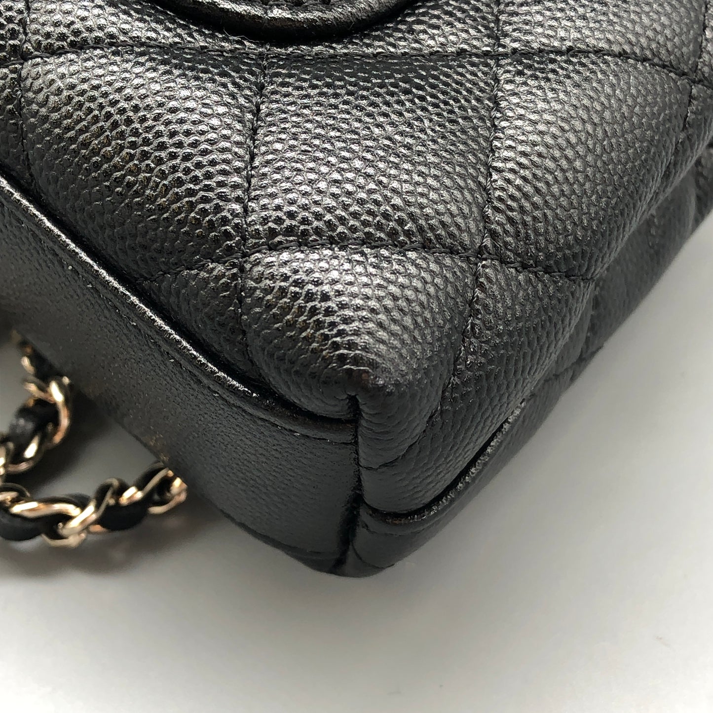 Chanel Black Quilted Mini Top Handle Bag