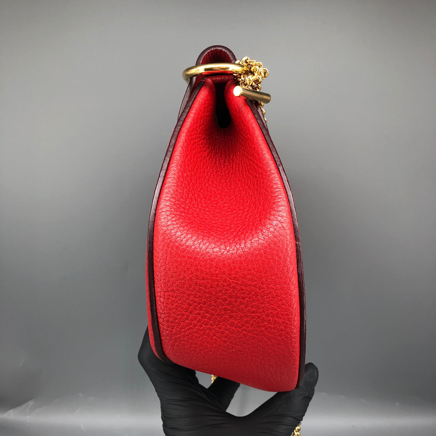 Chloe Drew Medium Leather Crossbody Bag Red