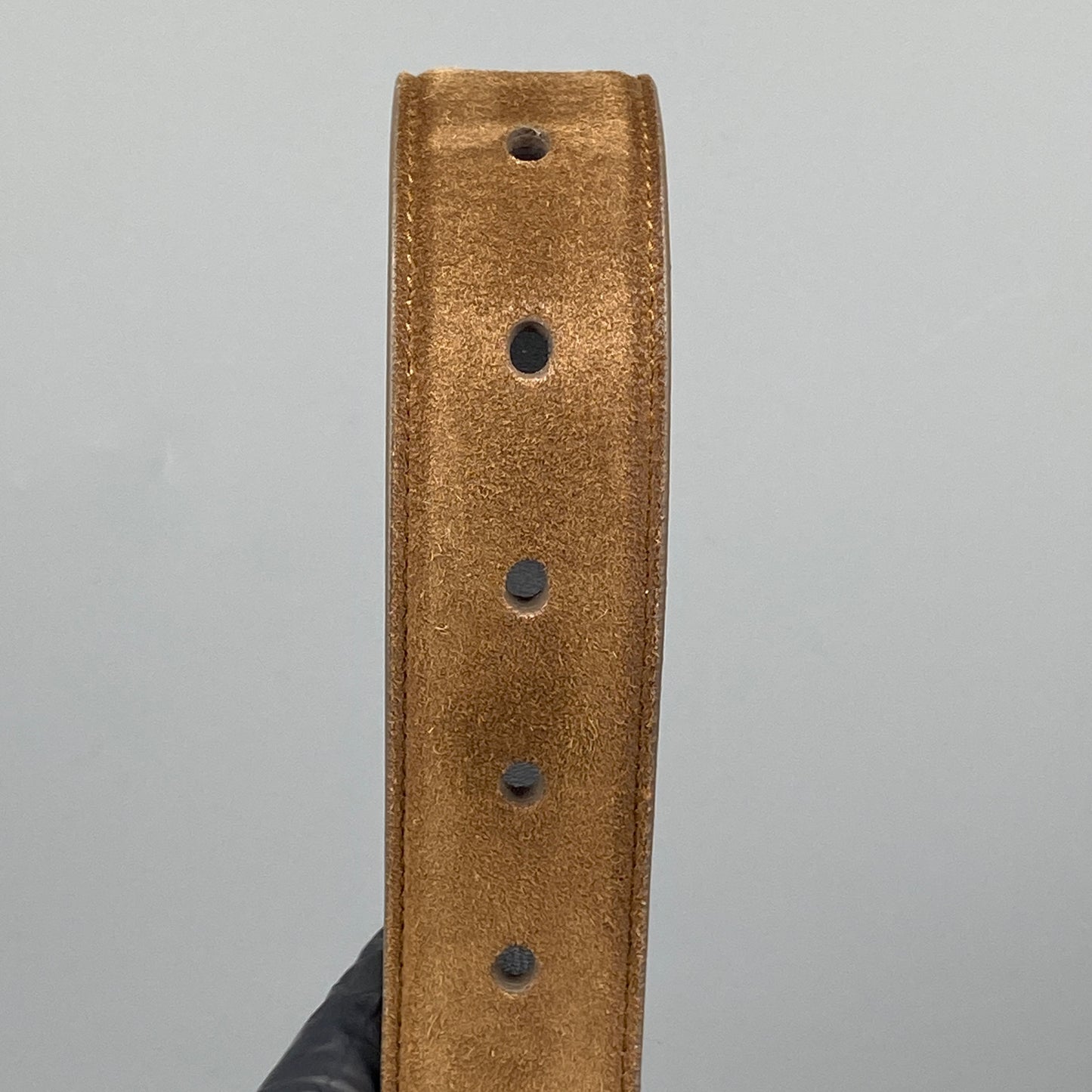 Saint Laurent Brown Suede Belt 80cm