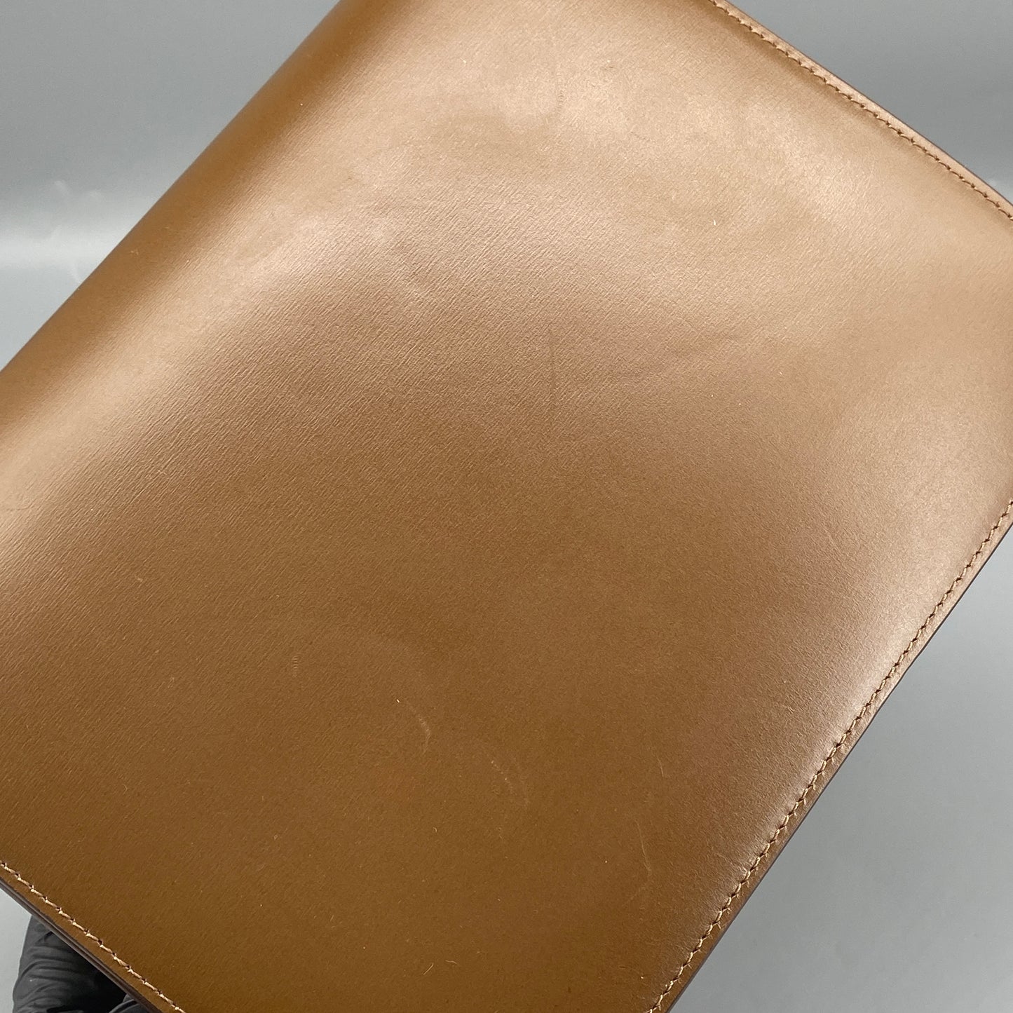 Celine Tan Box Calf Leather Classic Box Flap Crossbody Bag