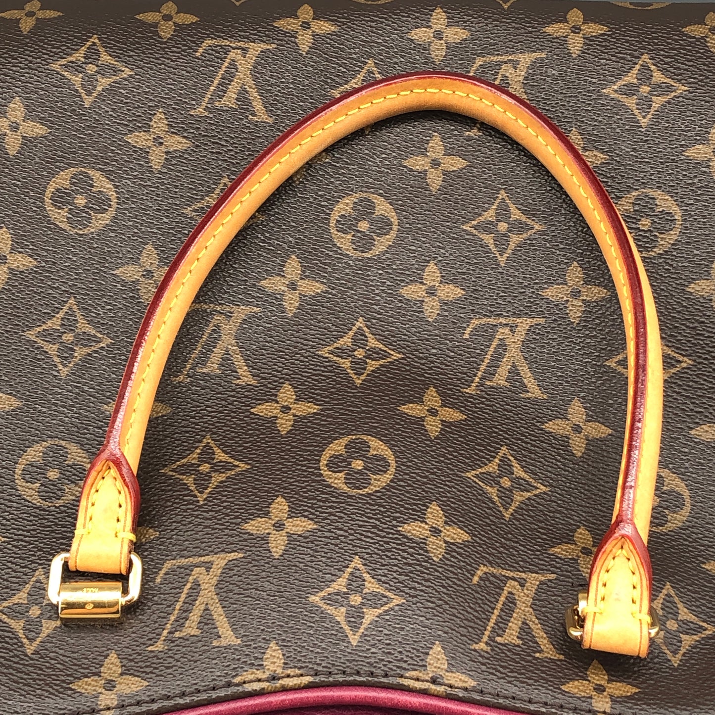 Louis Vuitton Monogram Pallas MM Handbag Brown