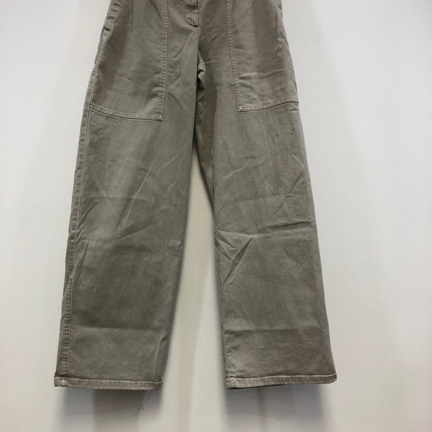 Brunello Cucinelli Grey Straight-Leg Cotton Pants Size 38
