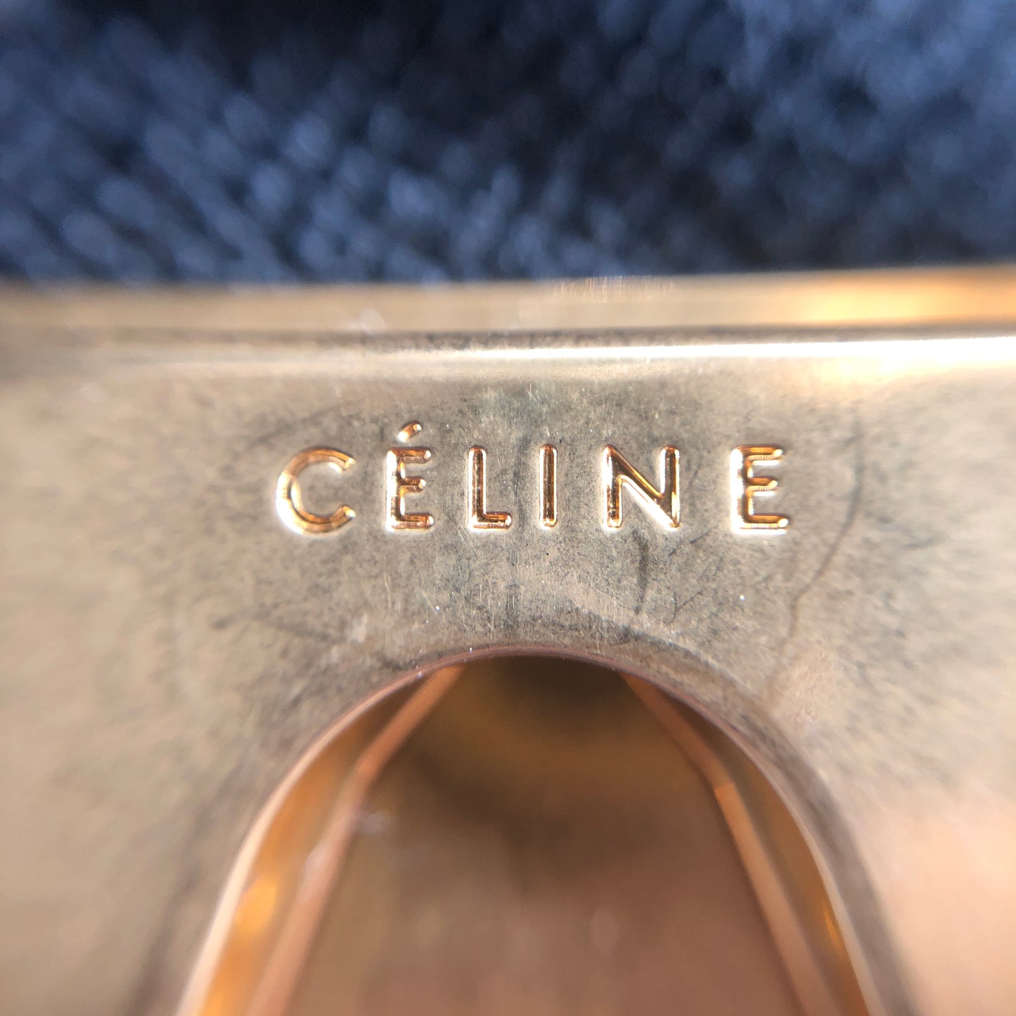 Celine Black Grained Calfskin Belt Bag Small