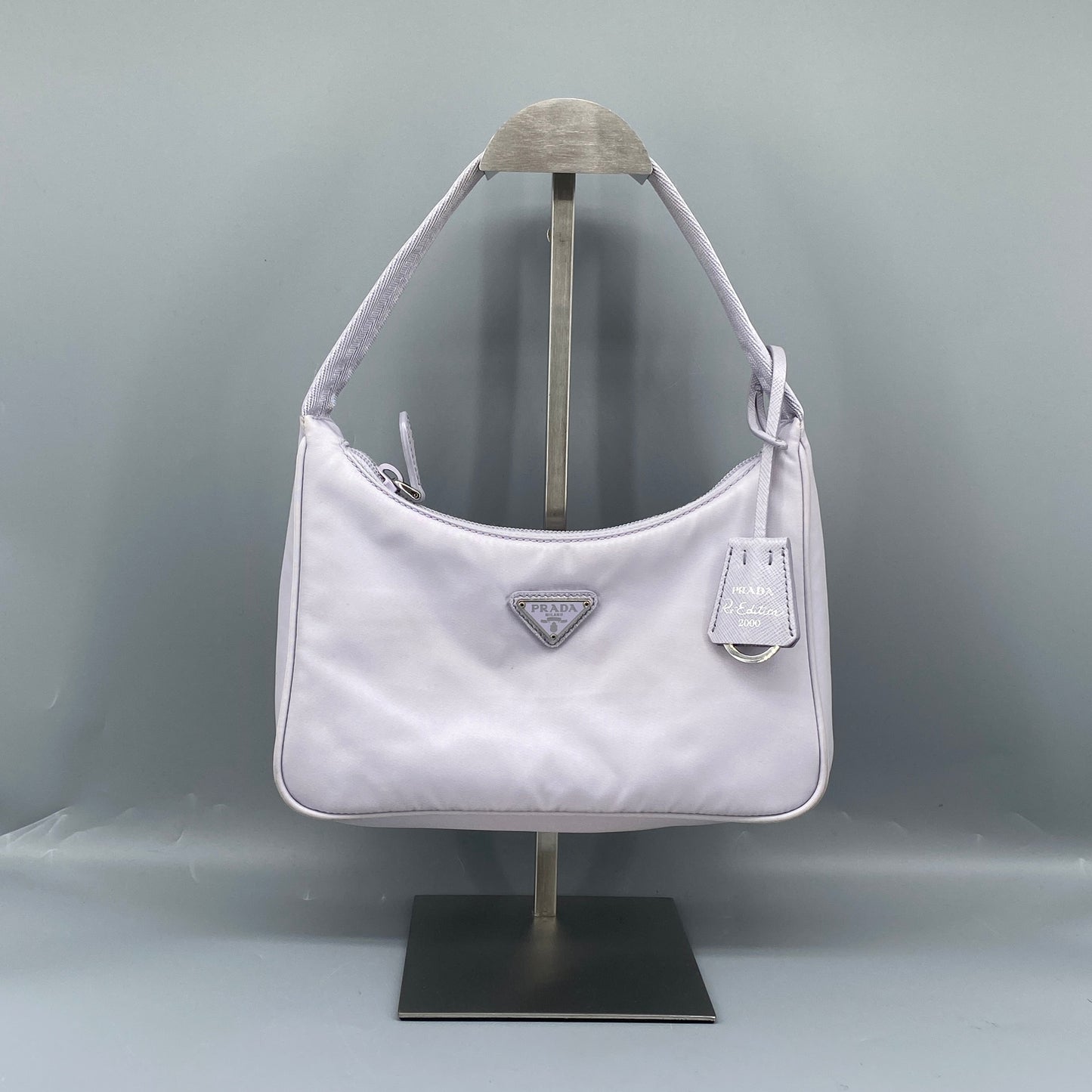 Prada Light Purple Re-Nylon Hobo Shoulder Bag