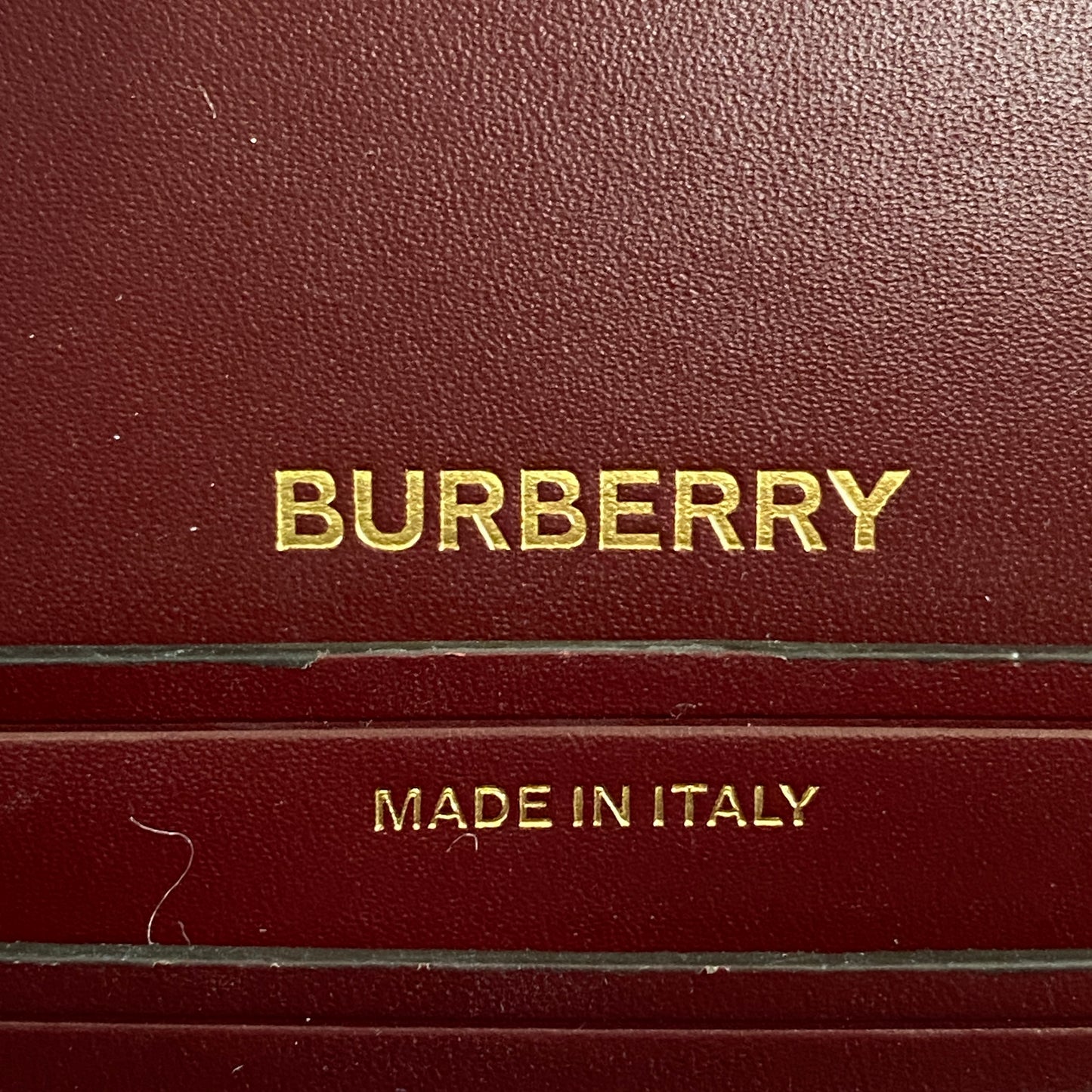 Burberry Deep Red Leather Saddle Shoulder Crossbody Bag
