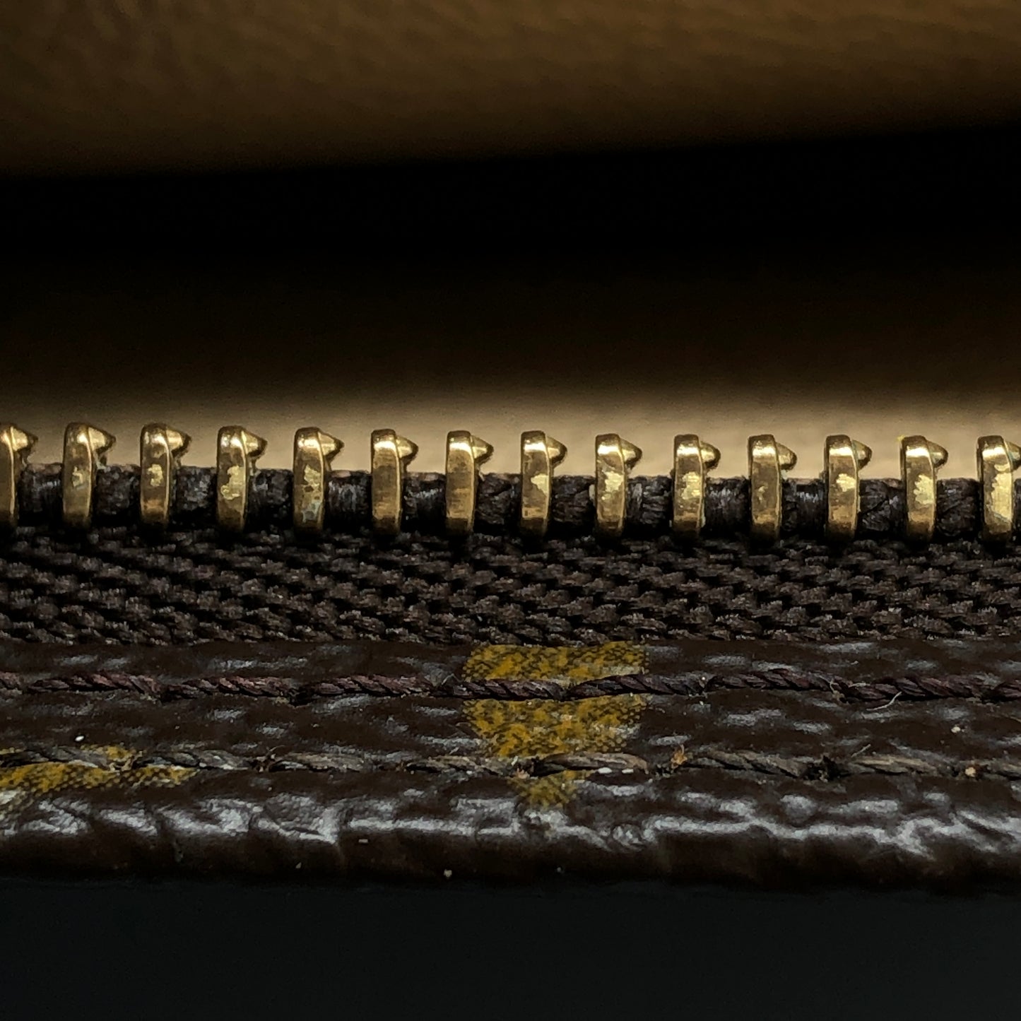 Louis Vuitton Monogram Zip Pouch / Wallet Brown
