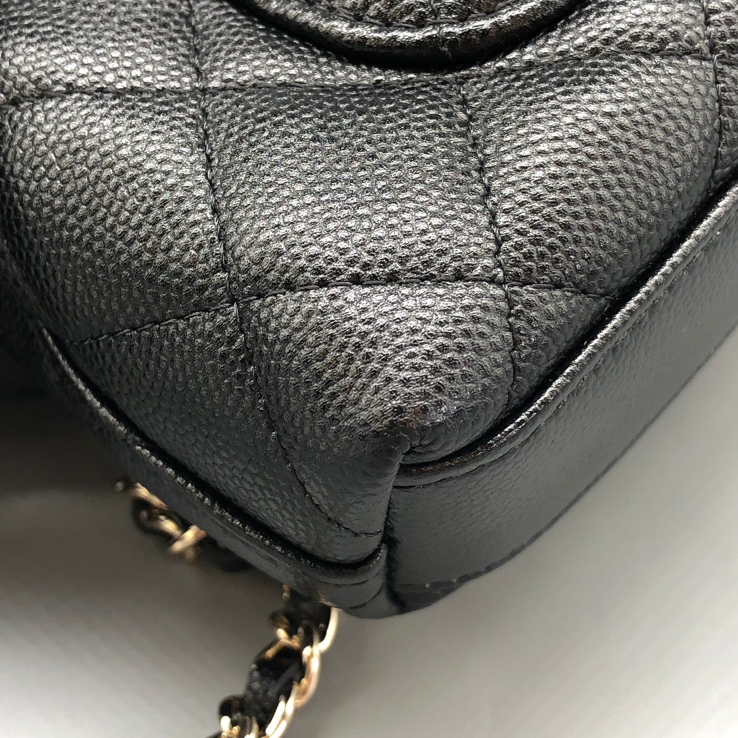 Chanel Black Quilted Mini Top Handle Bag