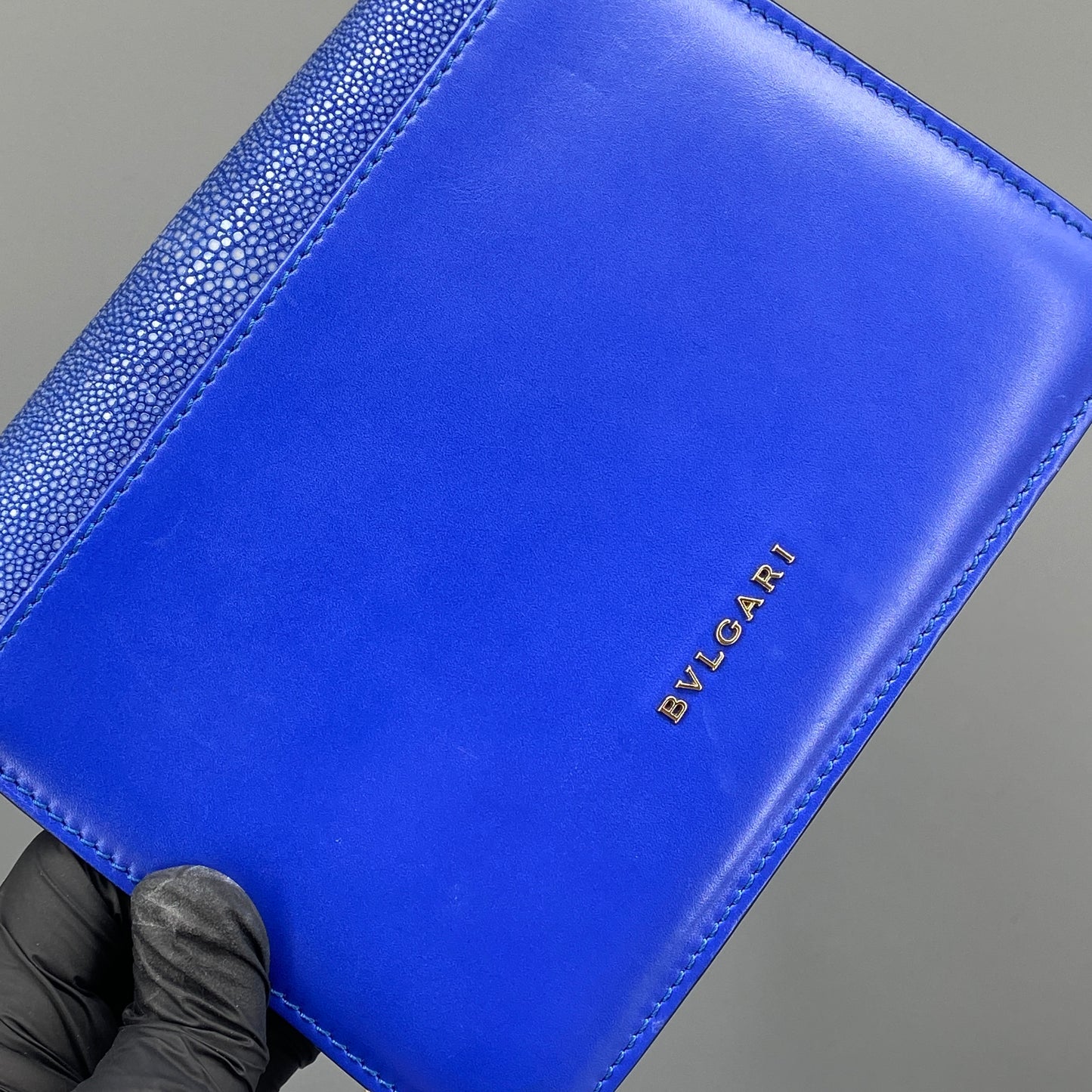 Bvlgari Royal Blue Serpenti Forever Flap Crossbody Bag