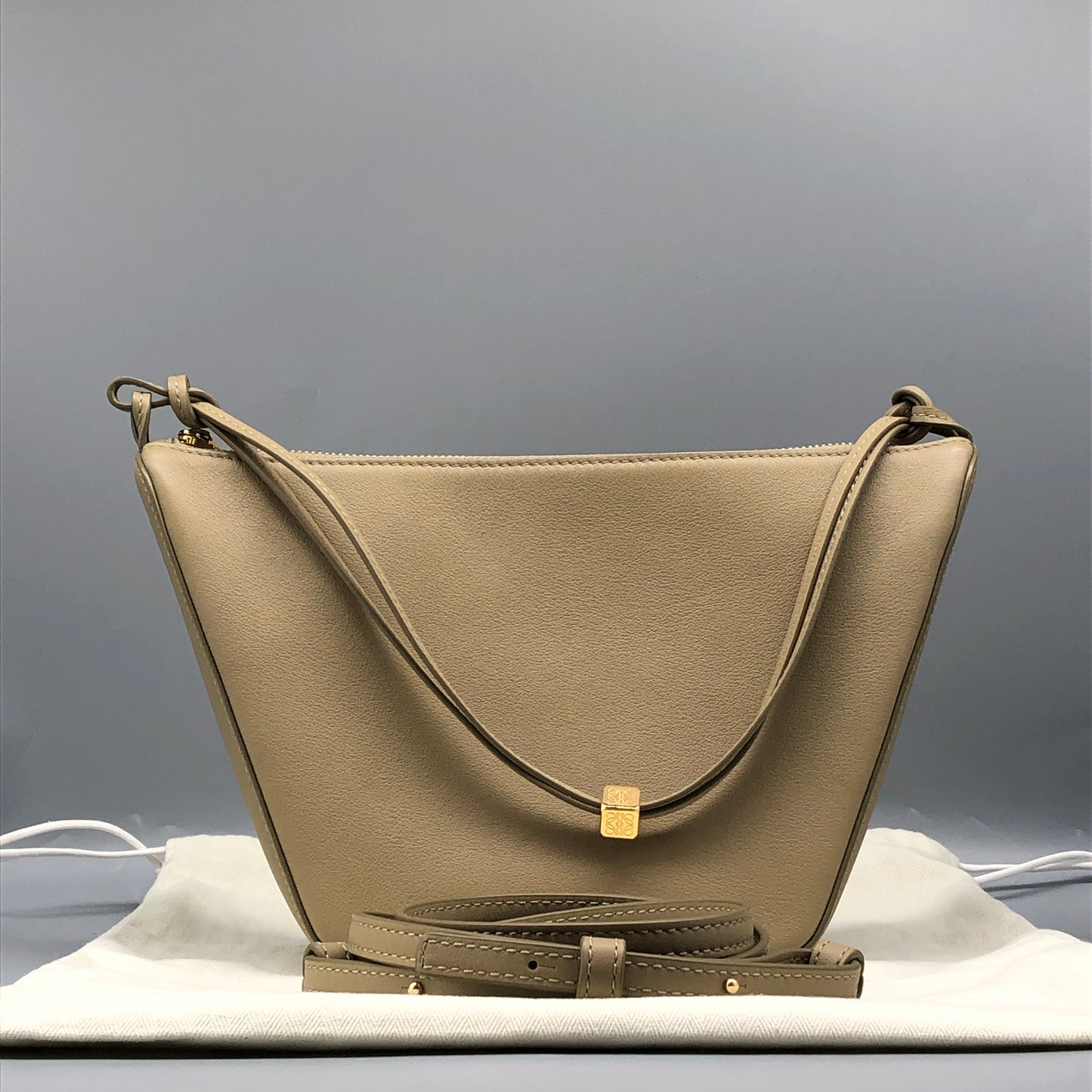 LOEWE Cubi Olive Beige Crossbody Bag
