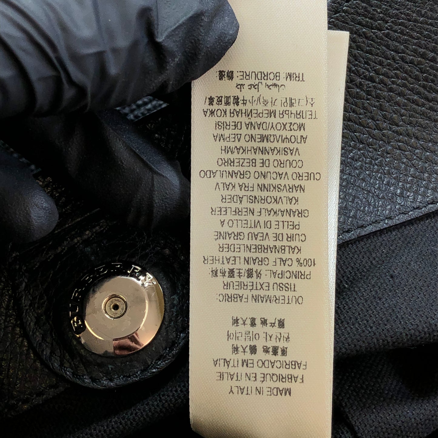 Burberry Check and Leather Tote Bag Beige