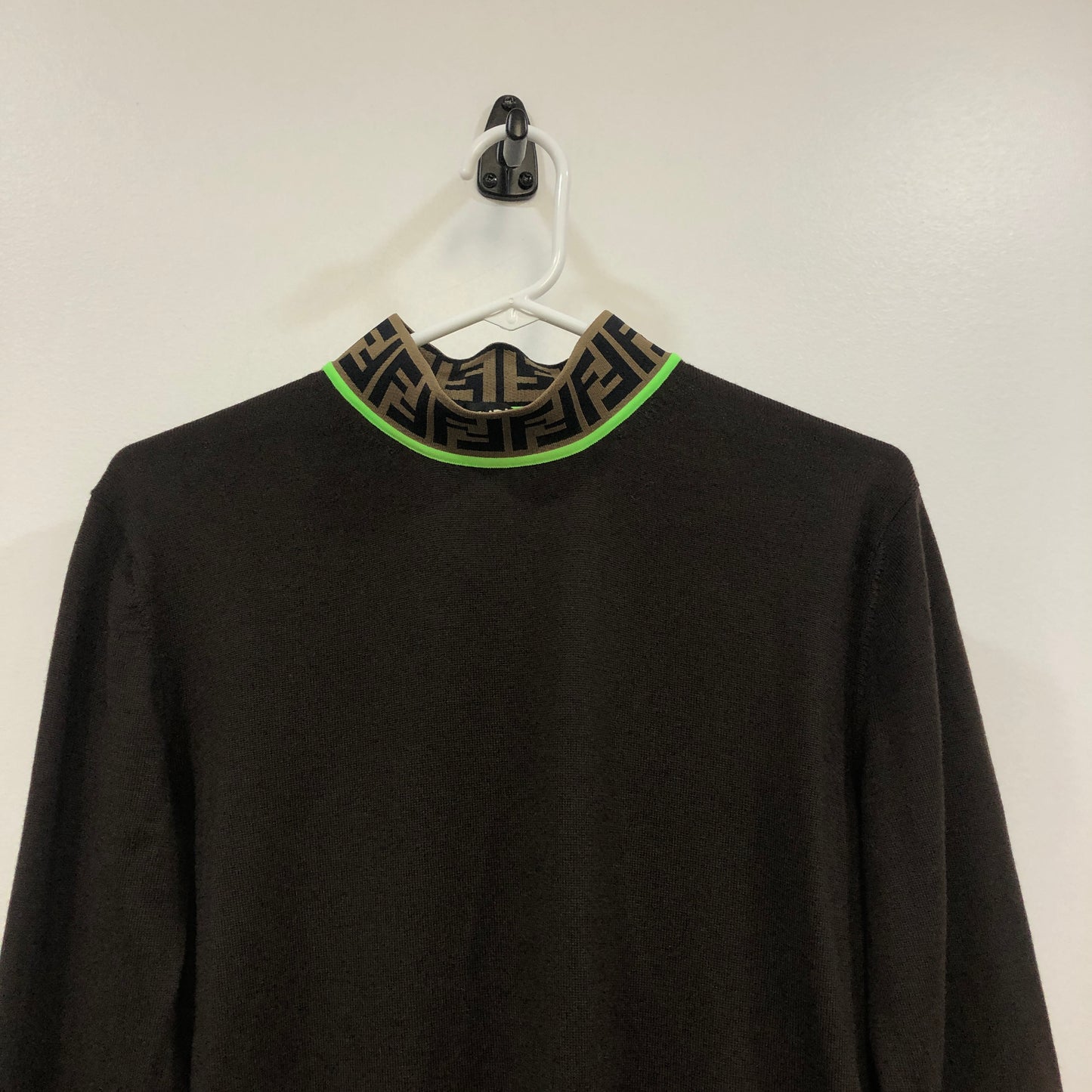 Fendi Crewneck Sweater Size 44 Brown