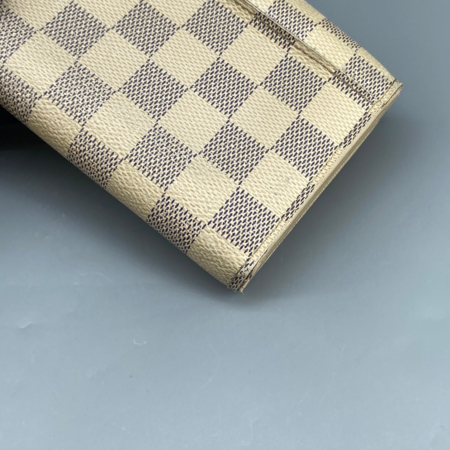 Louis Vuitton Cream Grey Damier Azur Envelope Wallet