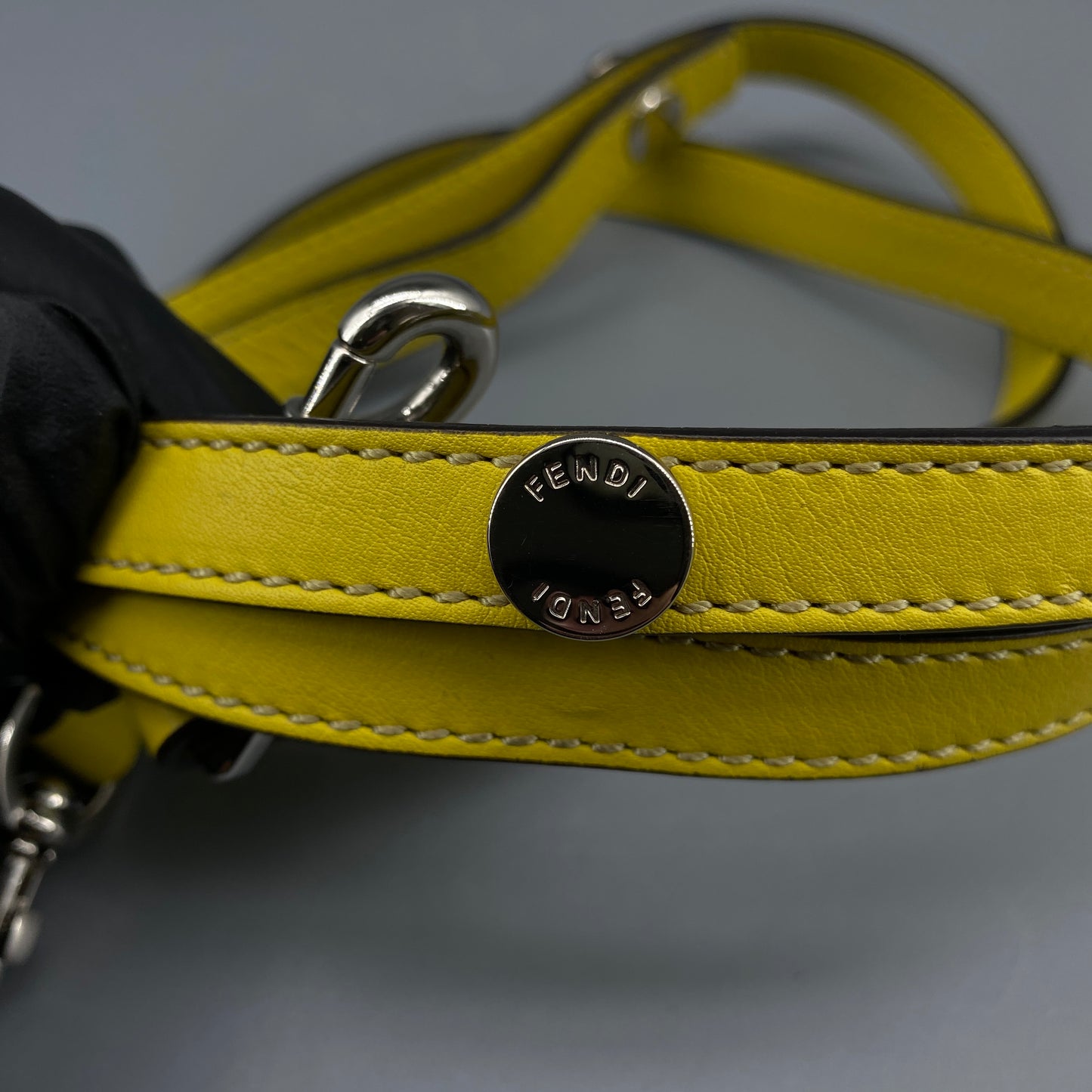 Fendi Yellow Leather By The Way Crossbody Bag