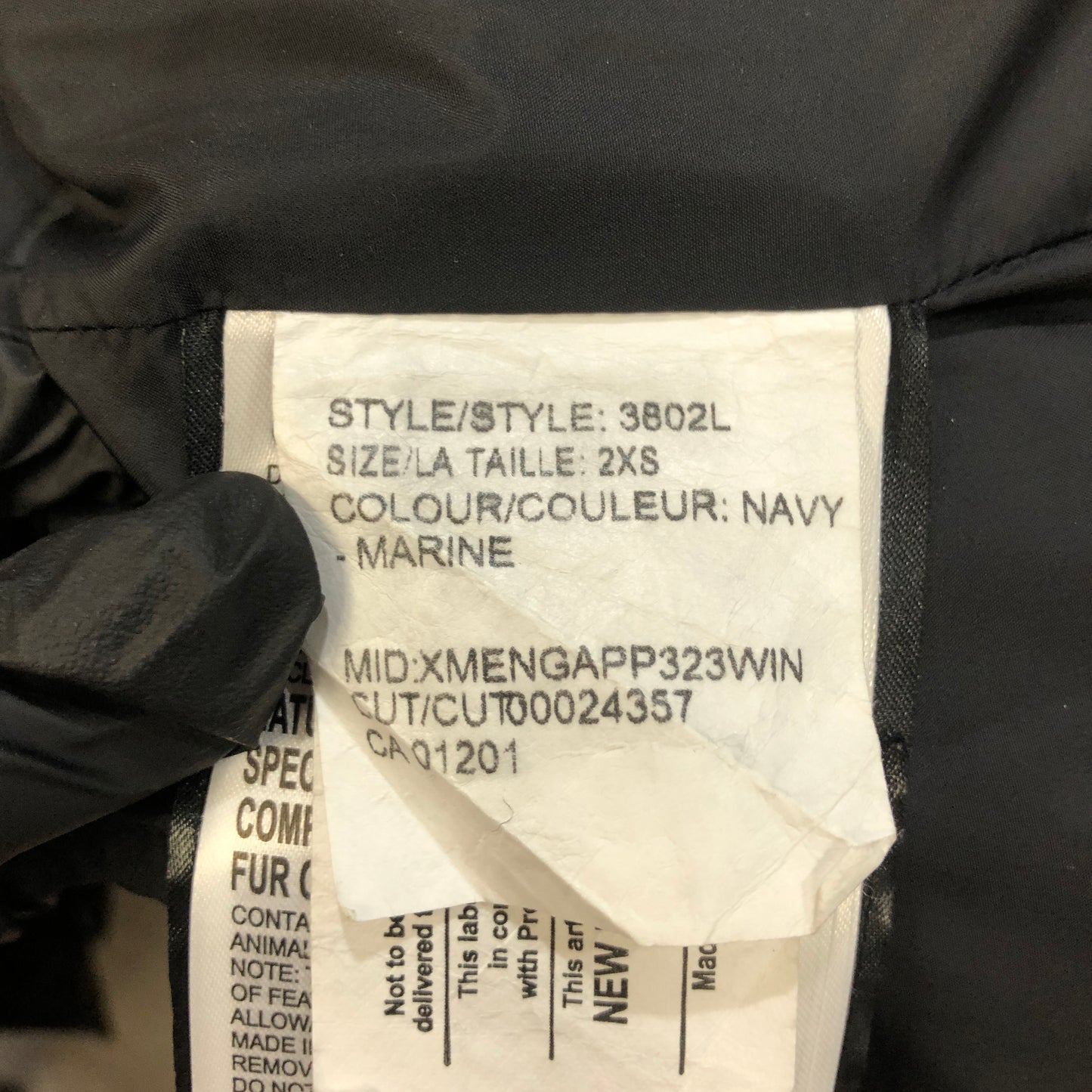 Canada Goose Long Down Parka Coat Size 2XS Black