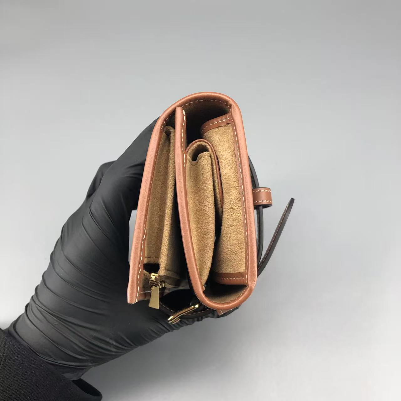 Celine Macadam Canvas Compact Wallet Pouch