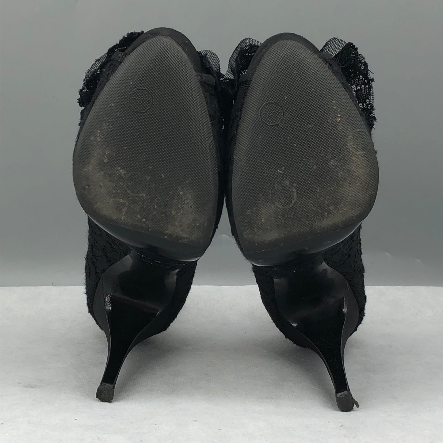 Dolce & Gabbana Lace Platform Peep-Toe Pumps Black Women’s Size 36.5