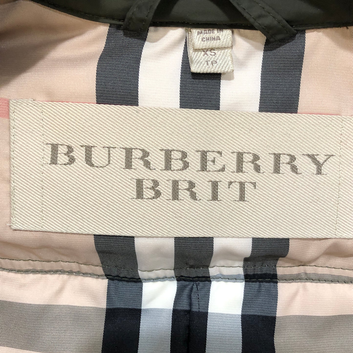 Burberry Olive Green Fur Trim Hooded Puffer Coat Size XS