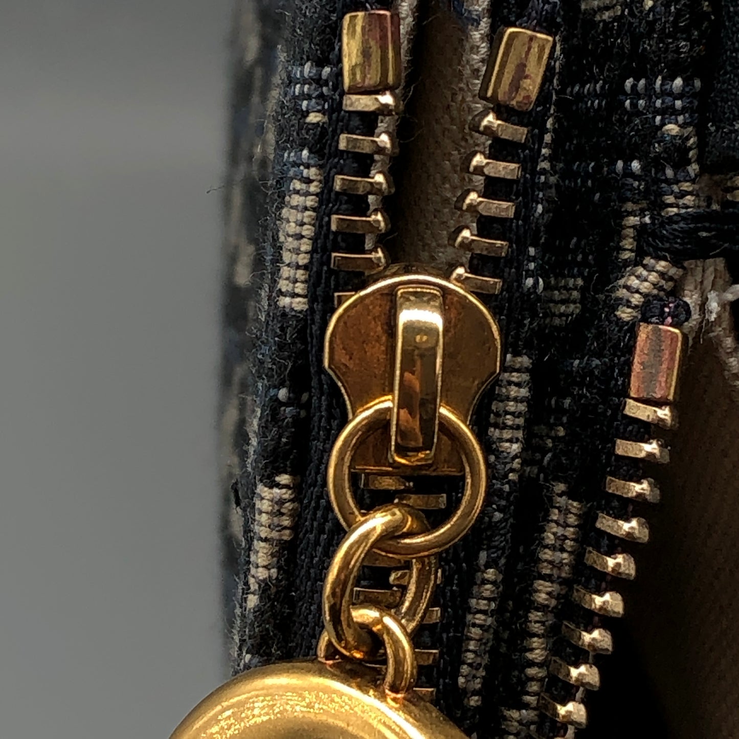 Christian Dior Mini Saddle Bag with Strap Oblique Canvas