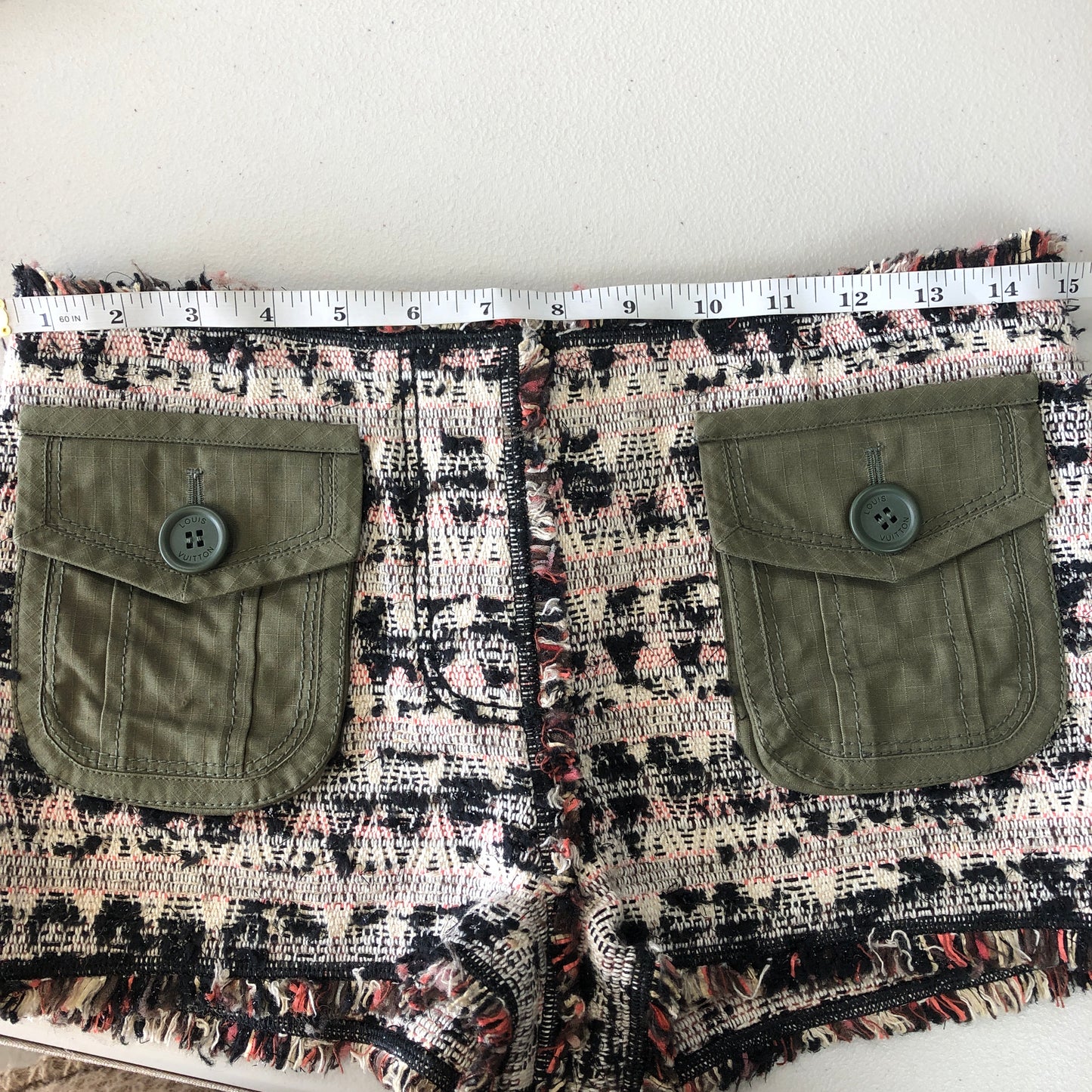 Louis Vuitton Tweed Cargo Shorts Size 36