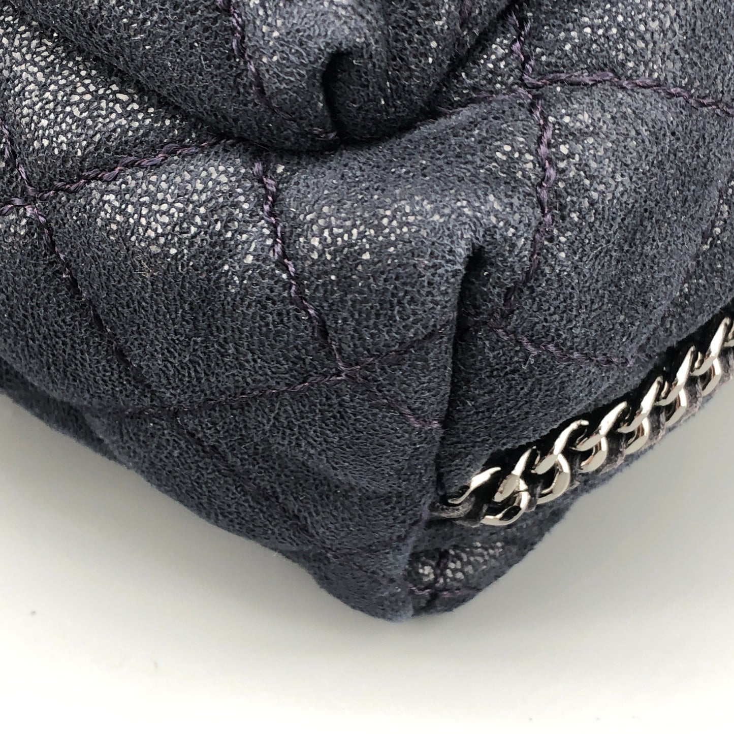 Stella McCartney Quilted Eco Nylon Mini Backpack Navy