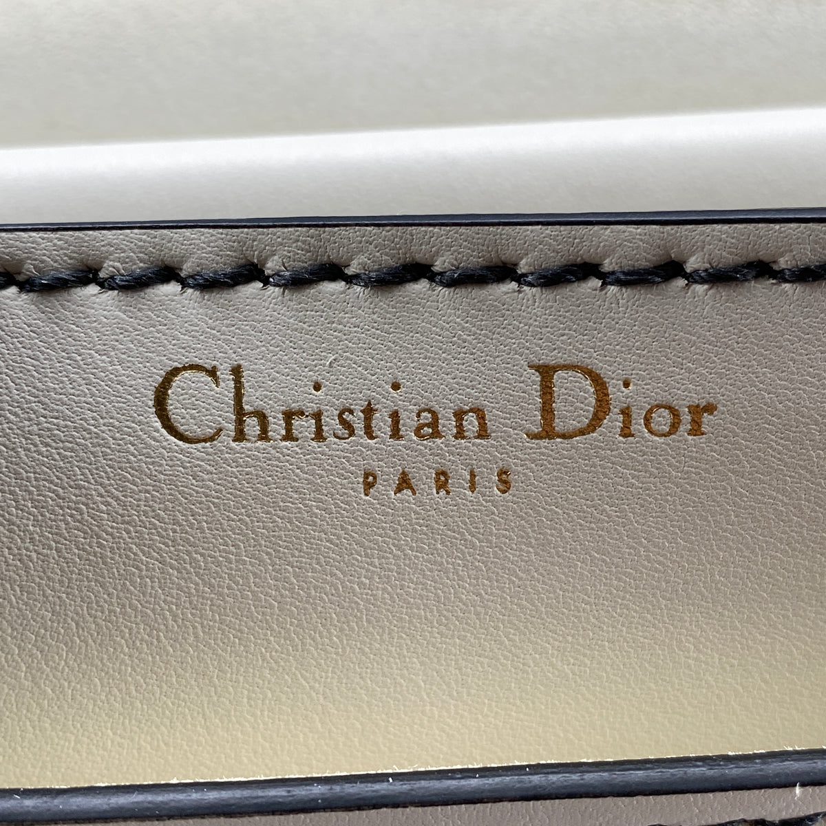 Christian Dior Calfskin J'Adior Chain Flap Bag Off White