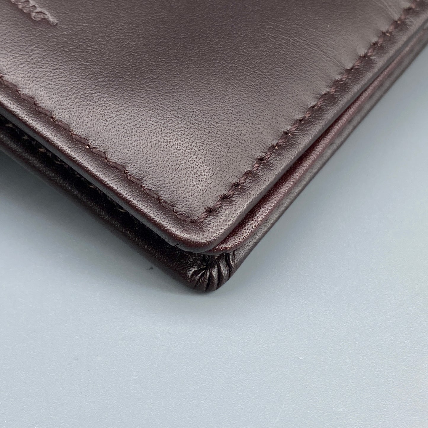 Ferragamo Deep Brown Smooth Leather Bi-fold Short Wallet