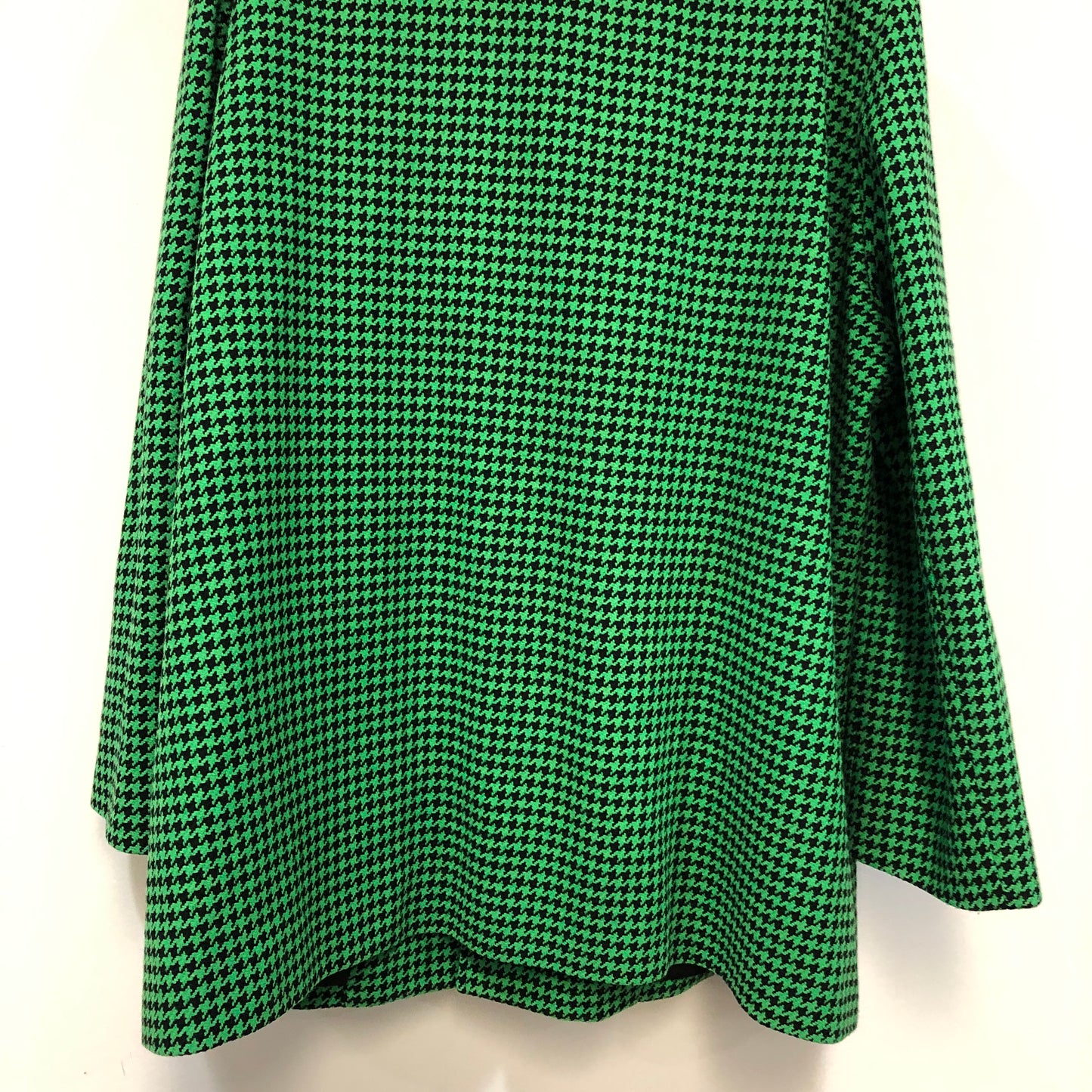 Balenciaga Green Houndstooth Wool Blazer Size 36