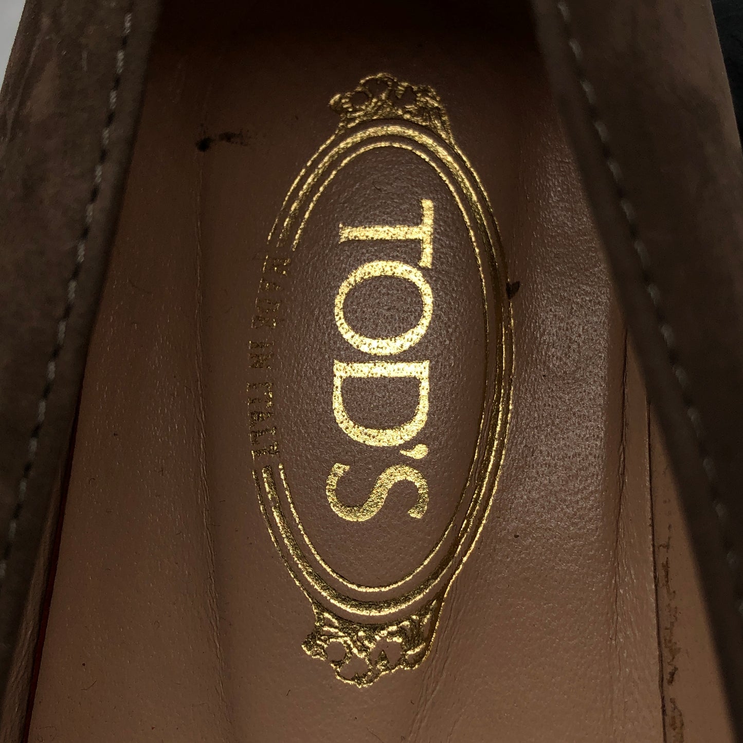 Tod’s Women Suede Driving Loafers Dark Shoes Brown Size 35.5