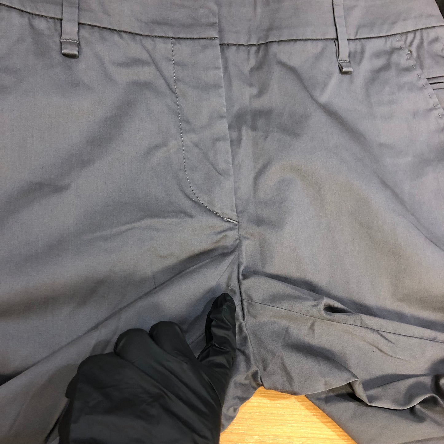 Brunello Cucinelli Grey Tapered Pants Size: US 10