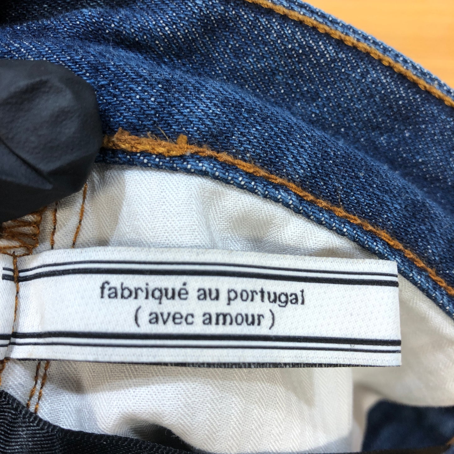Ami Paris Blue Straight-Leg Denim Jeans Size 29