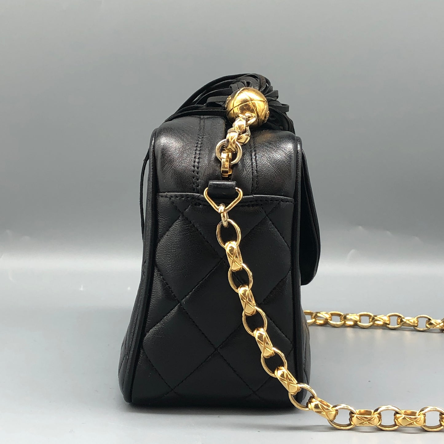 Chanel Black Quilted Leather Camera Bag