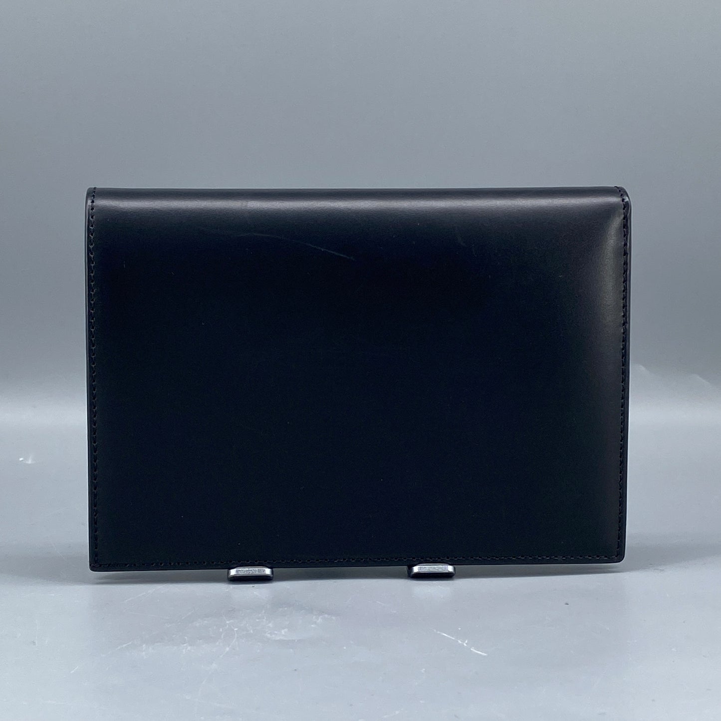 Lanvin Black Smooth Leather Bi-fold Short Wallet