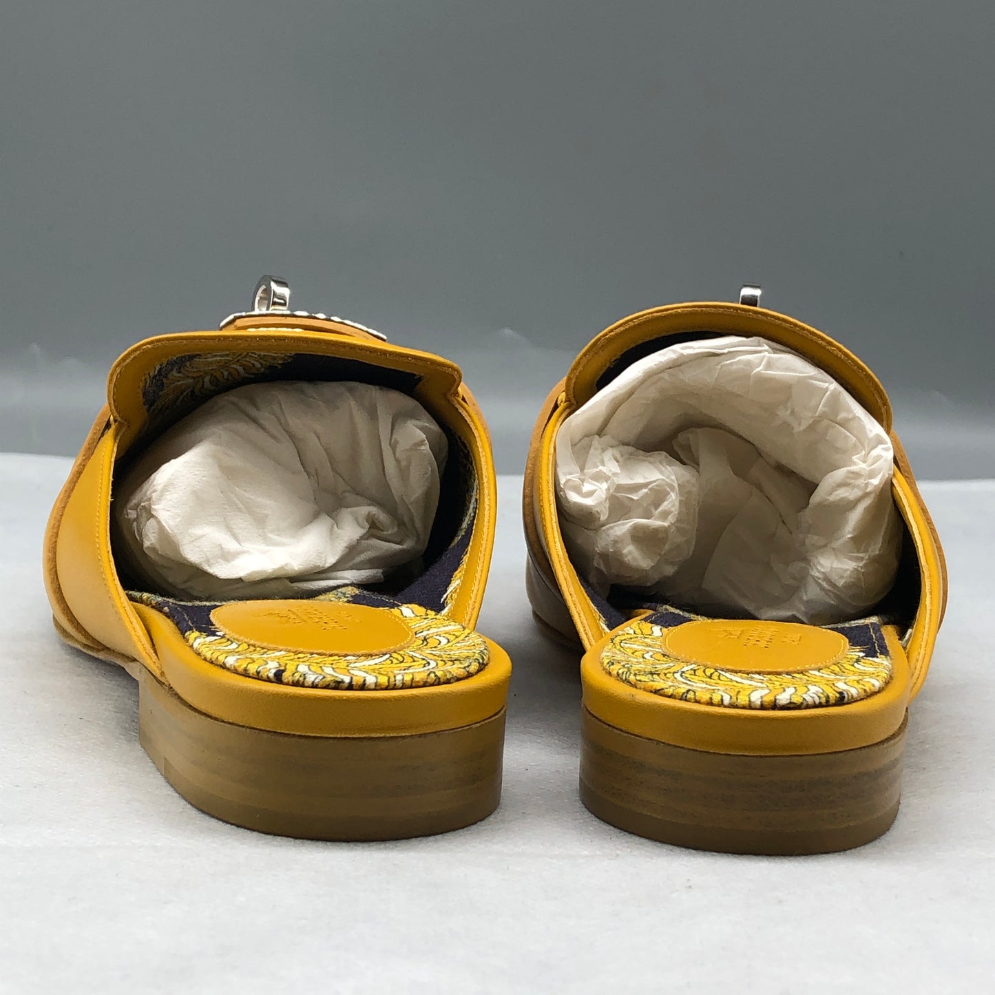 Hermes Women's Yellow Oz Mules shoes 37