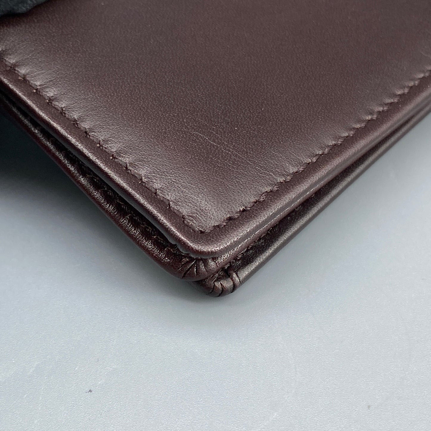 Ferragamo Deep Brown Smooth Leather Bi-fold Short Wallet