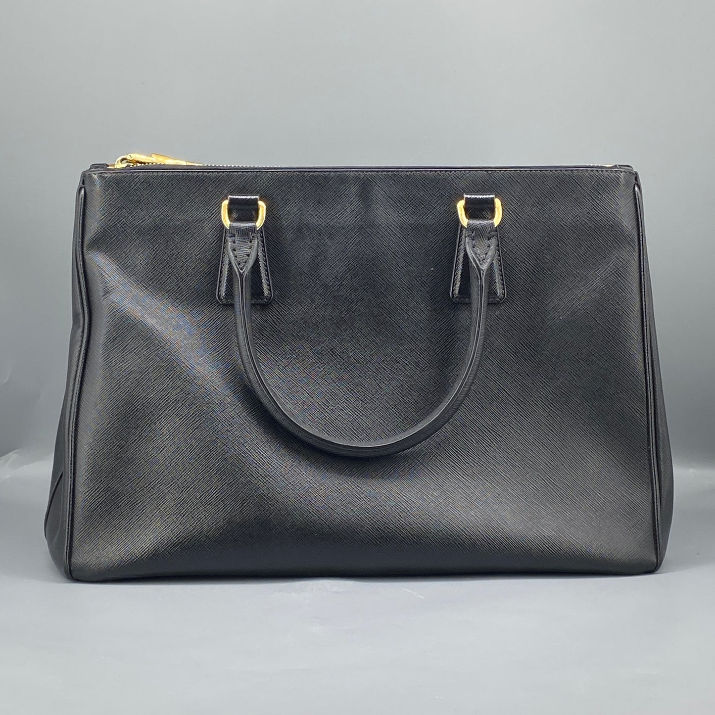 Prada Saffiano Leather  Galleria Tote Bag Black